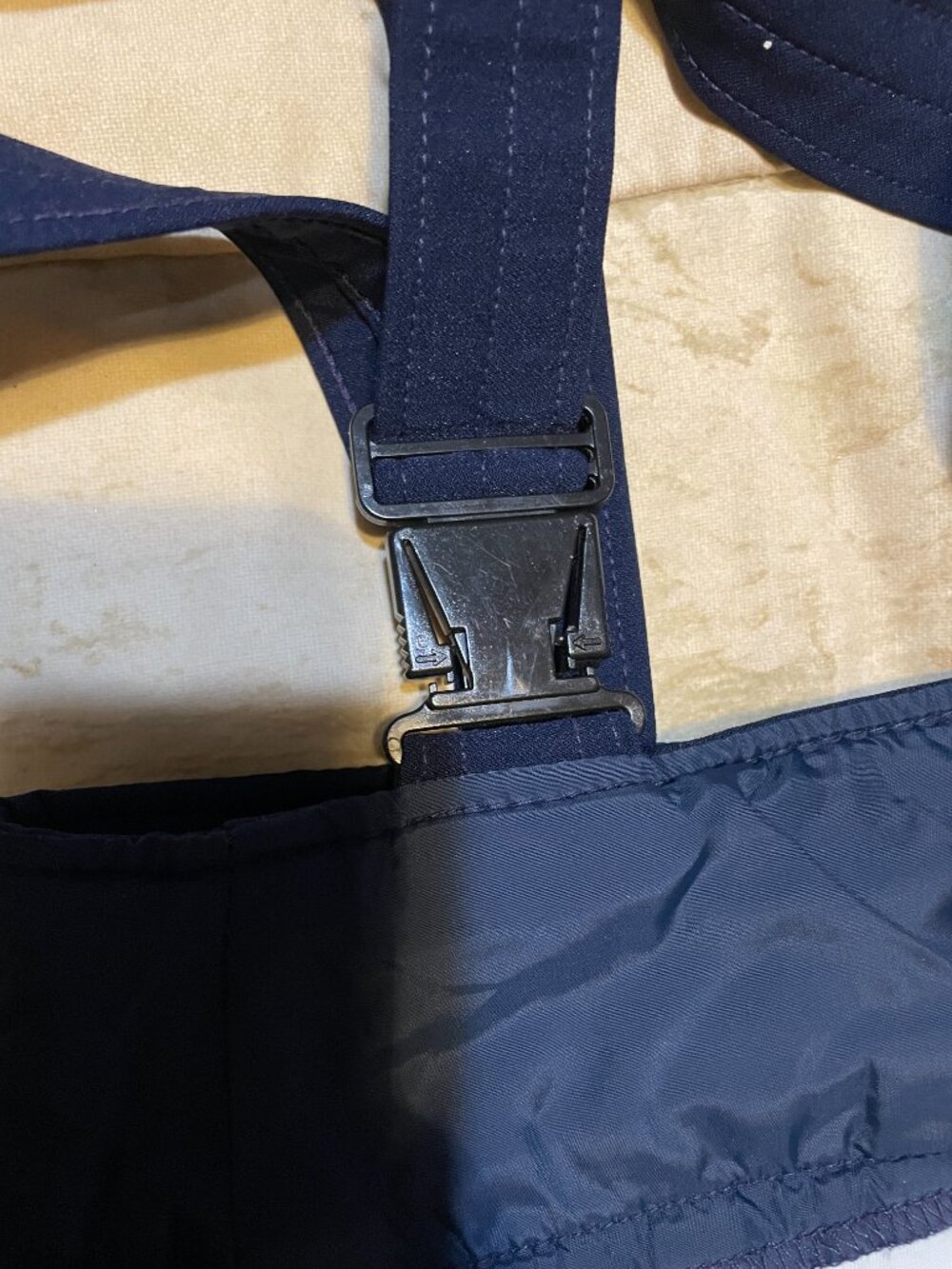 Slalom Ski Pants Women's size 12 Navy with Suspenders - Picture 8 of 8